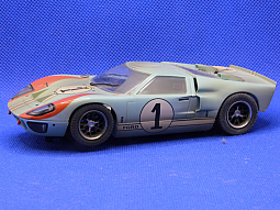 Slotcars66 Ford GT40 Mk2 1/32nd scale Scalextric slot car blue #1 Le Mans 1966    